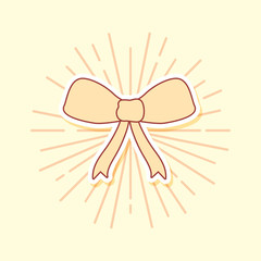 wedding card with bow ribbon