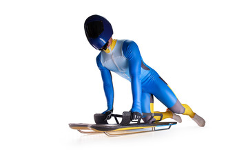Skeleton sport isolated