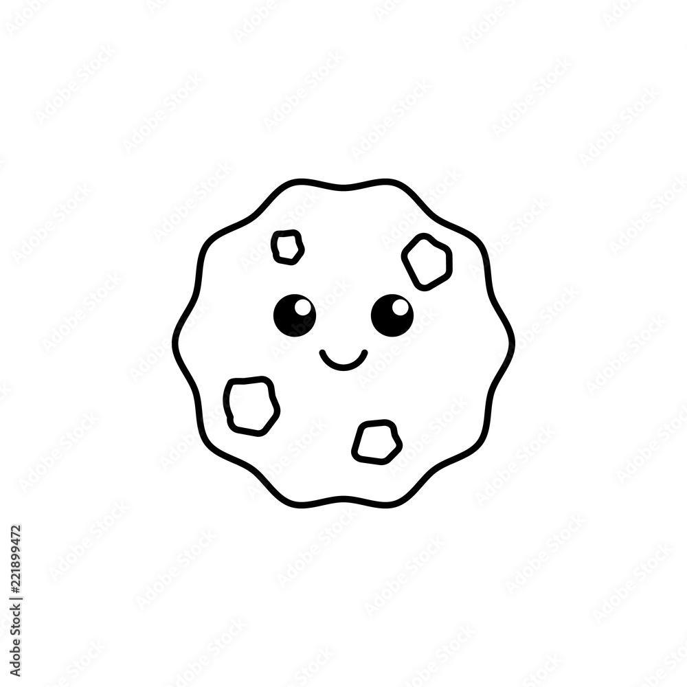 Poster blood cookie icon. element of blood donation icon for mobile concept and web apps. thin line blood c