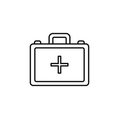 First aid kit icon. Element of blood donation icon for mobile concept and web apps. Thin line First aid kit icon can be used for web and mobile