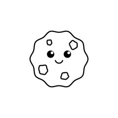 Blood cookie icon. Element of blood donation icon for mobile concept and web apps. Thin line Blood cookie icon can be used for web and mobile