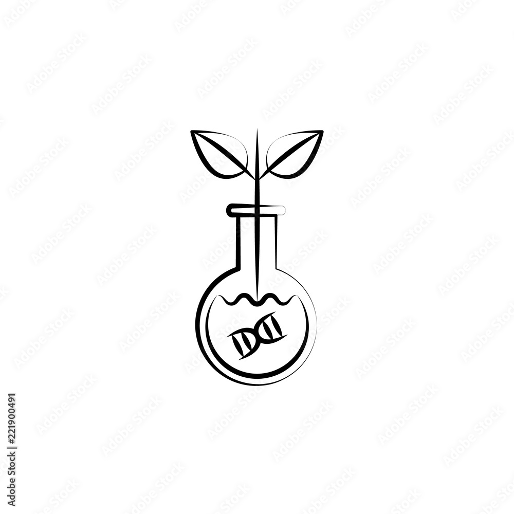 Poster transgenic icon. element of mad science icon for mobile concept and web apps. hand drawn transgenic 
