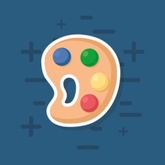 pallette paint colors icon