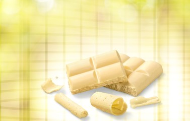 White Chocolate Blocks and Curls