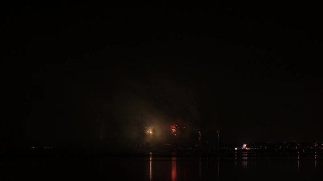 Fireworks of St Paio of Torreira a celebration that happens every year on september at Torreira - Aveiro, Portugal.