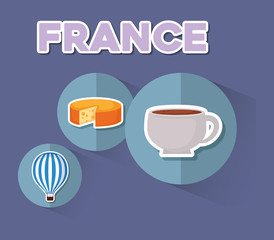 france culture card with set icons