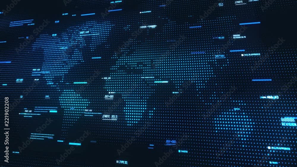 Poster world map abstract futuristic background with information moving. texture of a cyberspace with digit