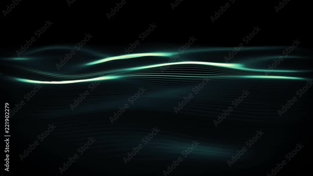 Poster futuristic digital waves. abstract liquid energy stream background for business presentation. seamle