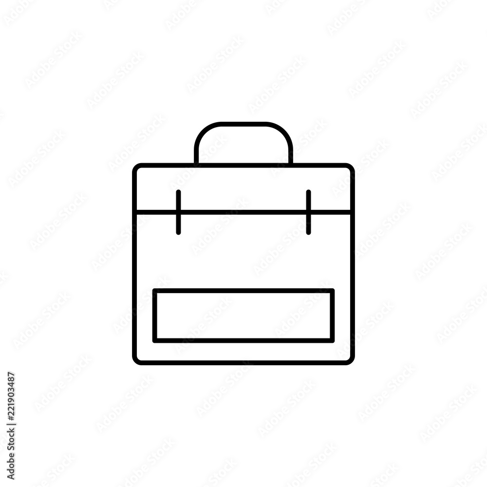 Poster portfolio icon. element of school icon for mobile concept and web apps. thin line portfolio icon can