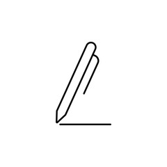 Obraz premium a pen icon. Element of school icon for mobile concept and web apps. Thin line a pen icon can be used for web and mobile
