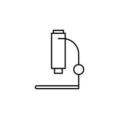microscope icon. Element of school icon for mobile concept and web apps. Thin line microscope icon can be used for web and mobile