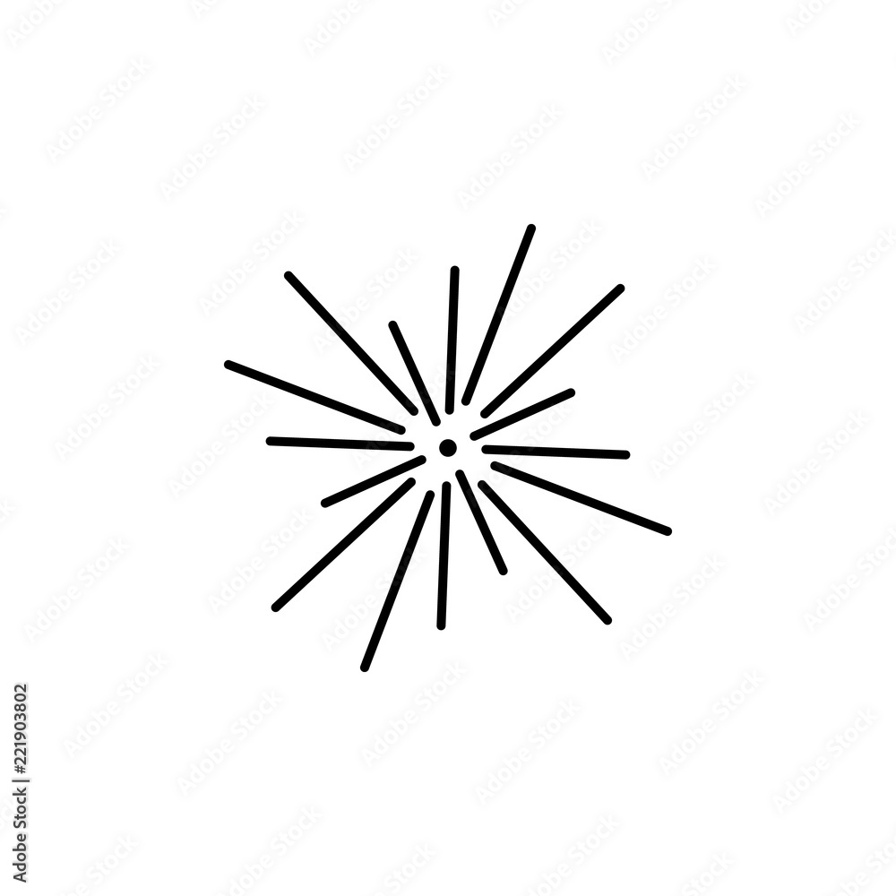 Poster laser icon. element of laser application in production for mobile concept and web apps illustration.