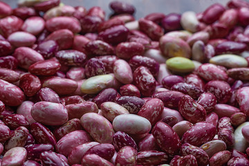 The shiny texture of fresh beans