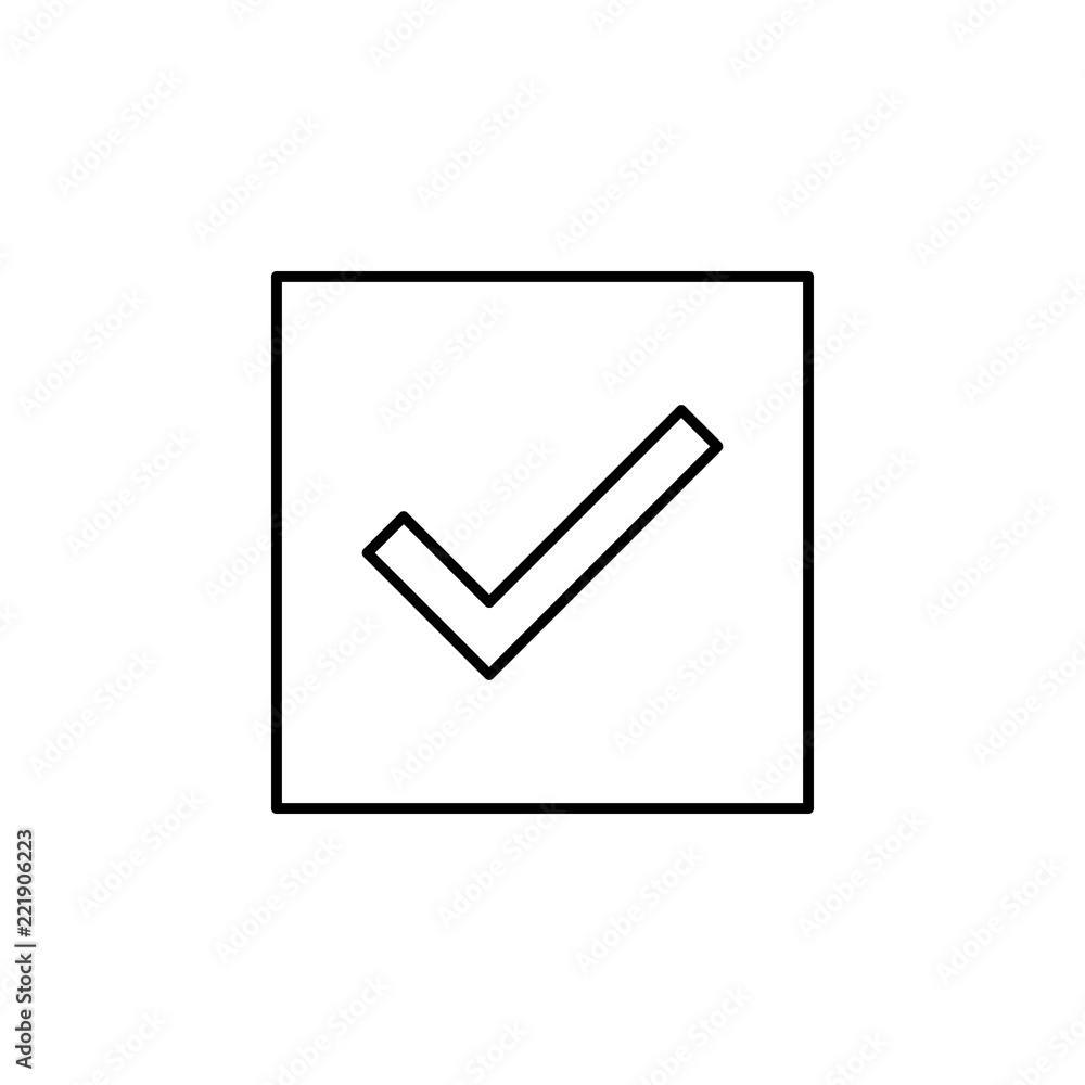 Poster test icon. element of education for mobile concept and web apps icon. thin line icon for website des