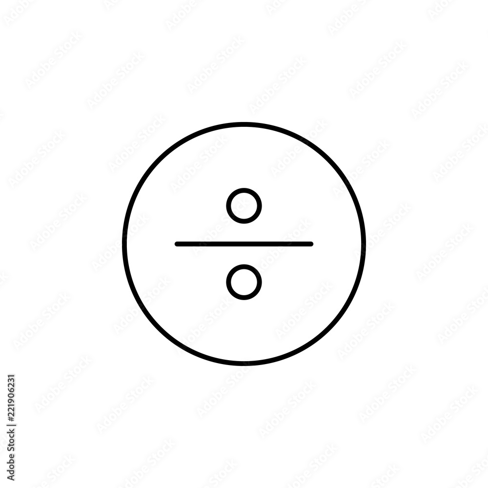 Poster division icon. element of education for mobile concept and web apps icon. thin line icon for website
