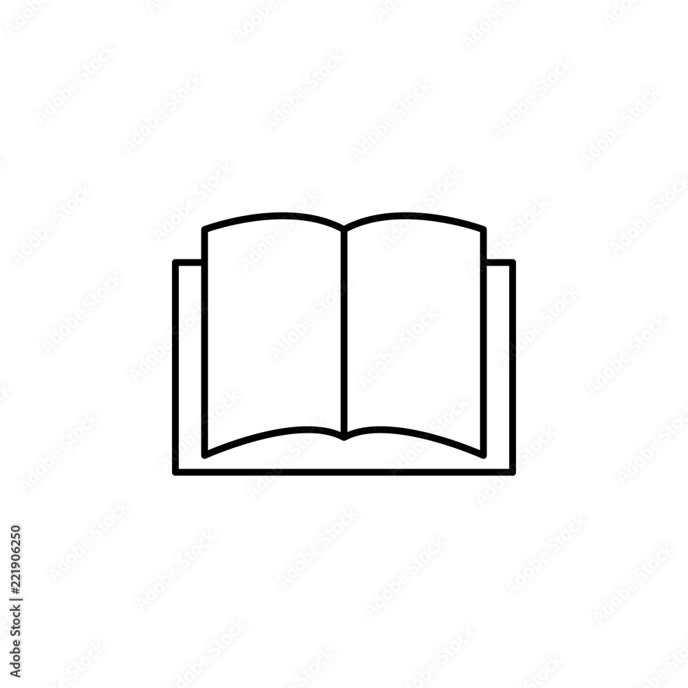 Aufkleber journal icon. element of education for mobile concept and web apps icon. thin line icon for website 