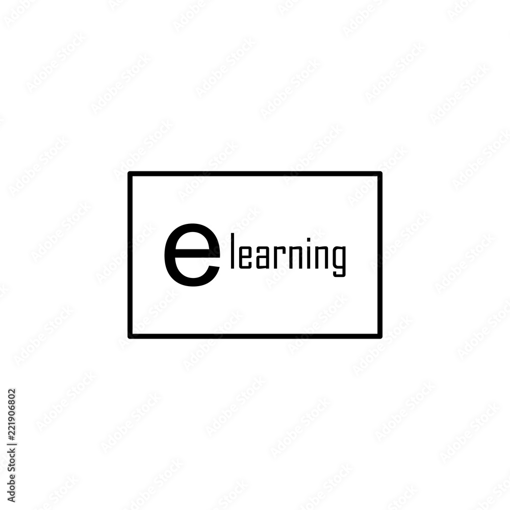 Poster online reading icon. element of education for mobile concept and web apps icon. thin line icon for w