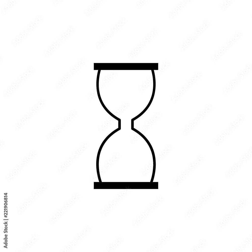 Poster hourglass icon. element of education for mobile concept and web apps icon. thin line icon for websit