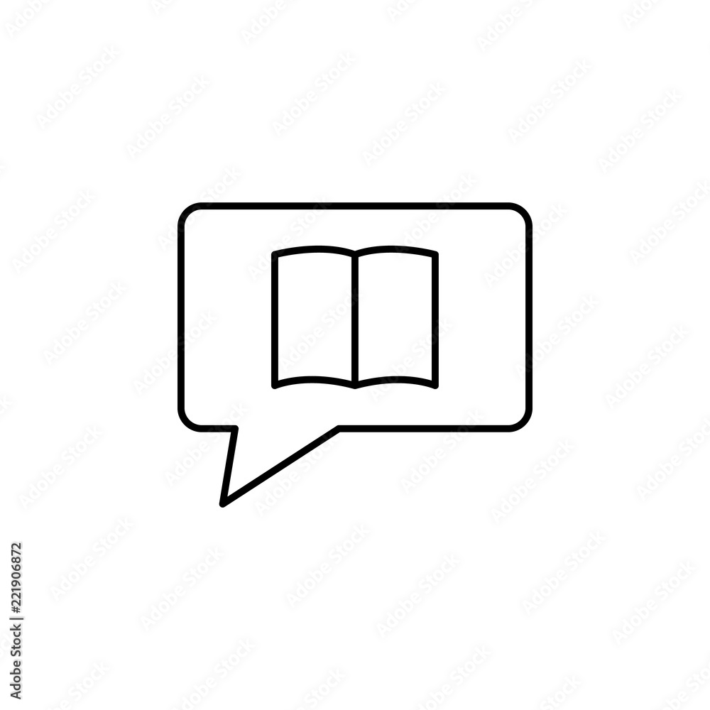Poster book selection icon. element of education for mobile concept and web apps icon. thin line icon for w