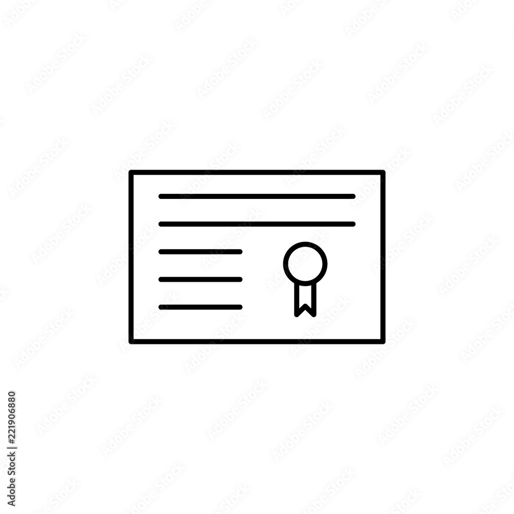 Poster reading and writing icon. element of education for mobile concept and web apps icon. thin line icon 