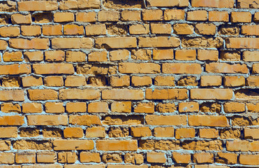 Vintage wall old brickwork, Old authentic city wall brickwork