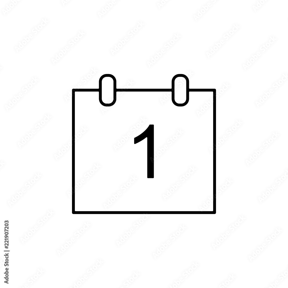 Poster calendar icon. element of finance for mobile concept and web apps icon. thin line icon for website d