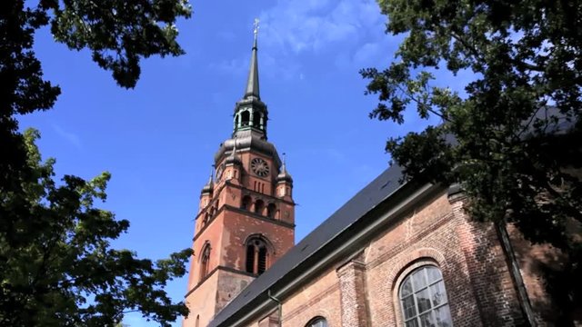 Sankt Laurentii Kirche Itzehoe, Zeifraffer Video Footage 720p full HD