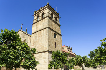 Fototapeta na wymiar Almendra – Parish Church Belfry