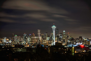 Seattle Skyline and Space Needle as seen from Kerry Park