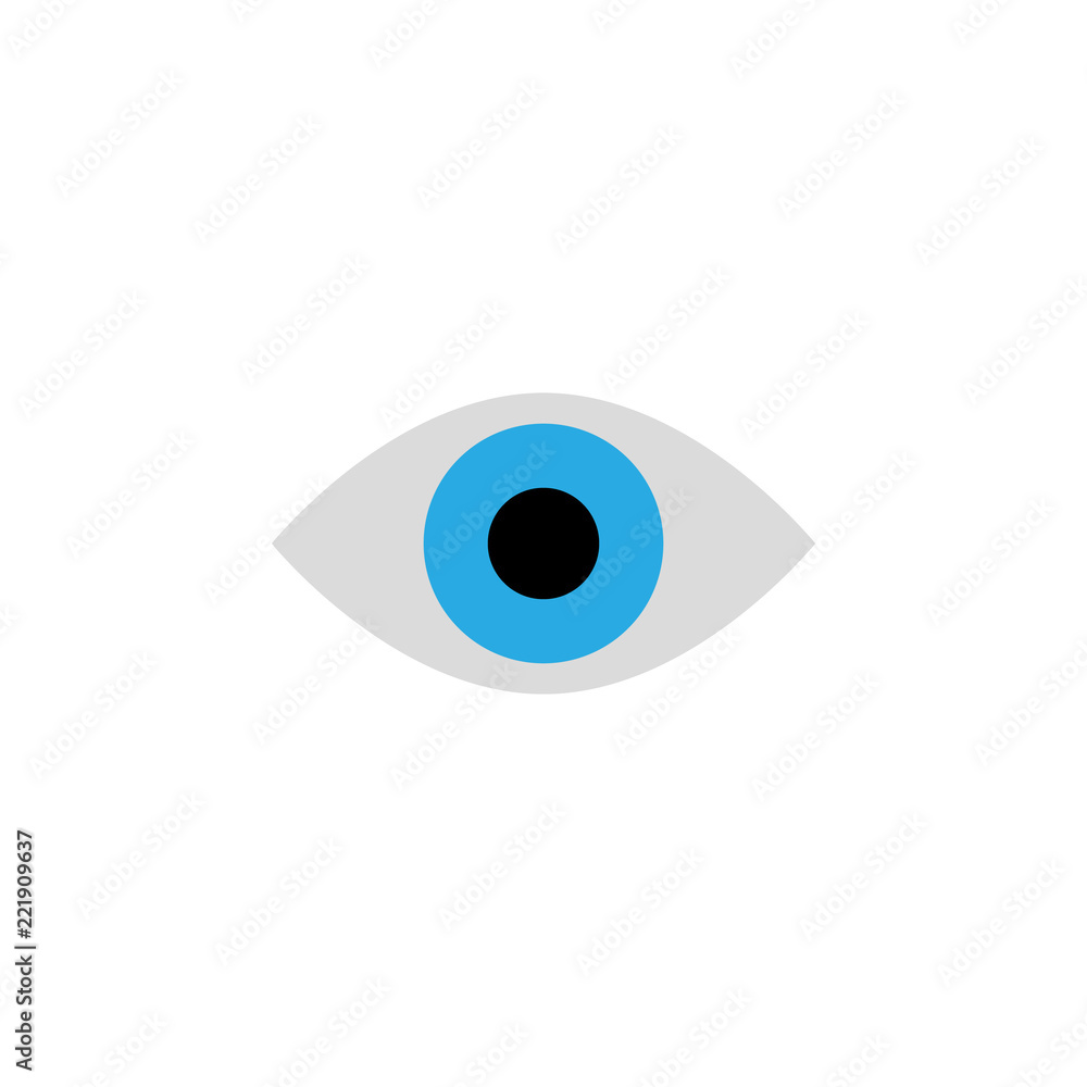 Poster eye illustration. element of optometry icon for mobile concept and web apps. colored eye illustratio