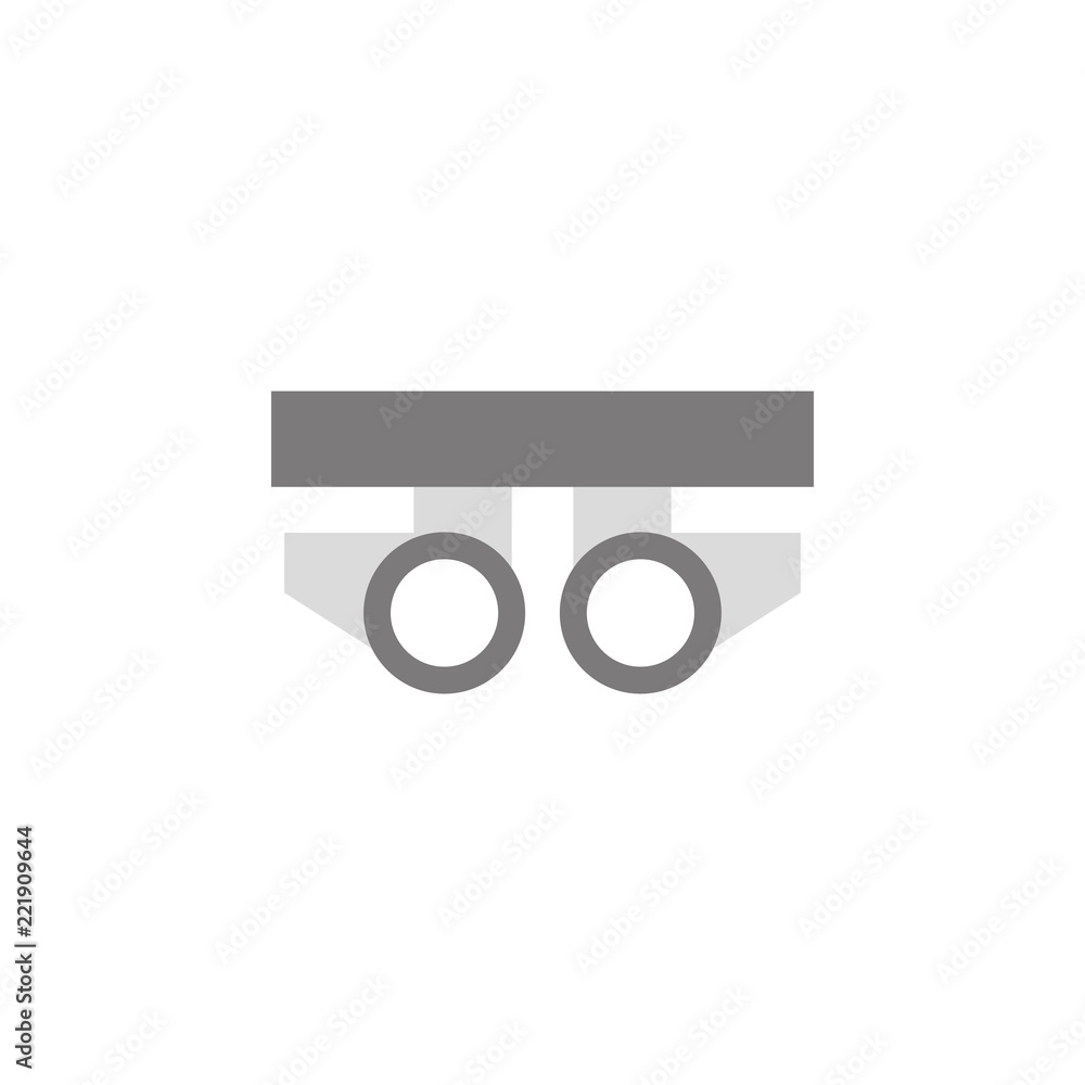 Poster testing glasses illustration. element of optometry icon for mobile concept and web apps. colored tes