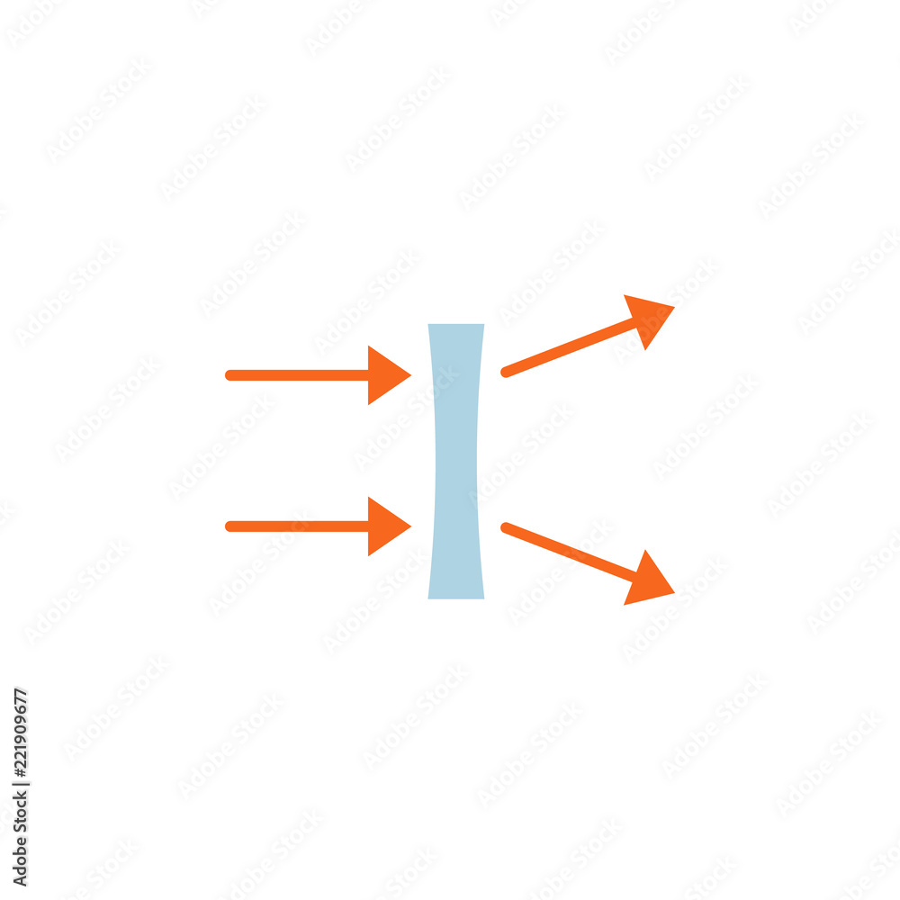Poster contact lens illustration. element of optometry icon for mobile concept and web apps. colored contac