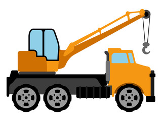 Isolated construction vehicle icon. Vector illustration design