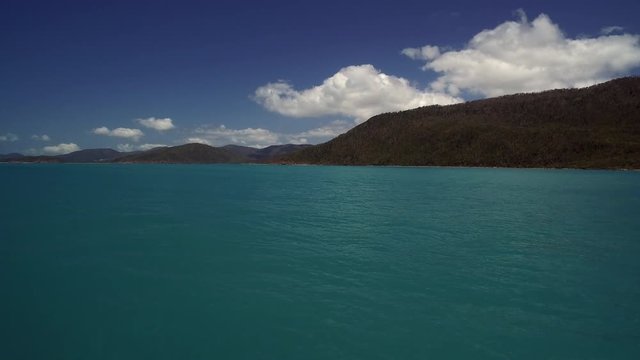 Blick aus dem Motorboot in Richtung Ufer