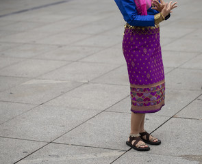 Thai folk dance group