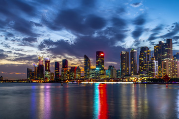 Fototapeta premium City night skyline