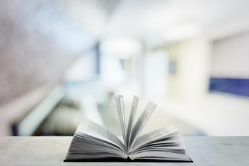 open book on in the bedroom