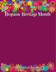 Hispanic Heritage Month Poster Template