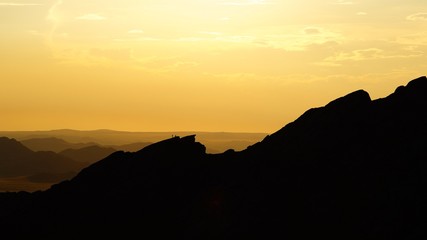 ascent to the top of the mountain