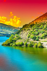 River Douro region at sunrise