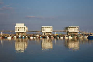 Fototapeta premium Marina with fishing boats