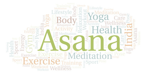 Asana word cloud.