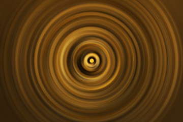 Fototapeta na wymiar Abstract gold liquid circles. A golden of water surface rippled by concentric circles.