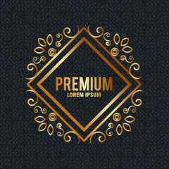 premium quality golden frame