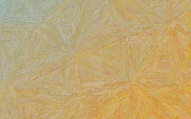 Fototapeta premium Illustration of marigold and yellow Impasto with large brush background.