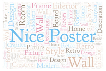 Nice Poster word cloud.