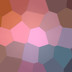 Abstract illustration of Square brown blue pink and red Giant Hexagon background, digitally generated.