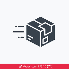 Box (Package) Delivery Icon / Vector