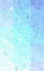 Abstract illustration of Vertical blue and green colorful Small Hexagon background, digitally generated.