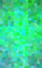 Fototapeta na wymiar Illustration of Vertical green, blue and red bright Little hexagon background.